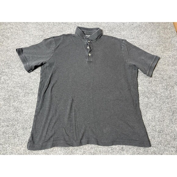 Lands' End Other - Lands' End Polo Shirt Mens L Gray 100% Cotton Short Sleeve Traditional Fit